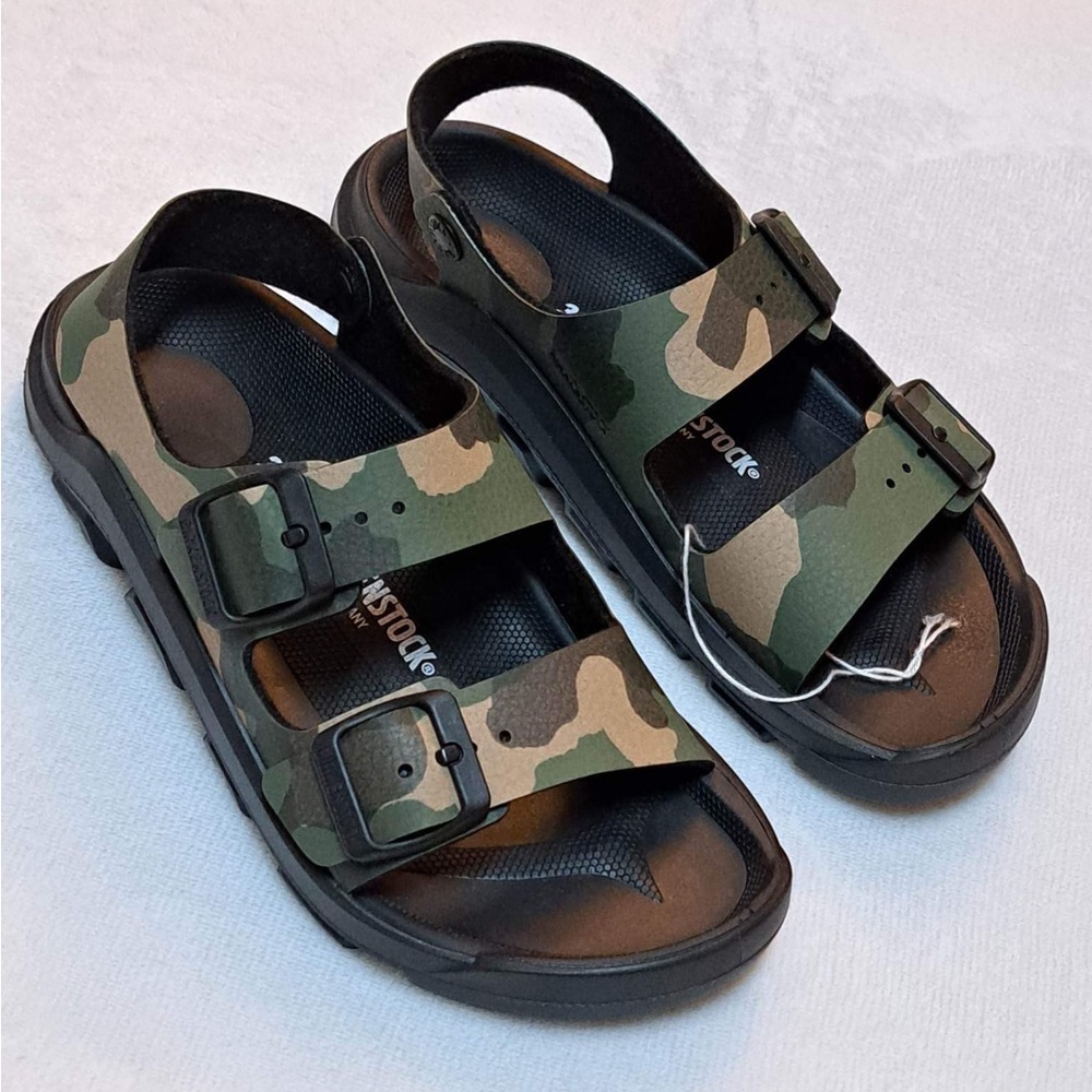 Birkenstock Milano Mogami Camo Black Sandals - Size 34 / 220 / L3